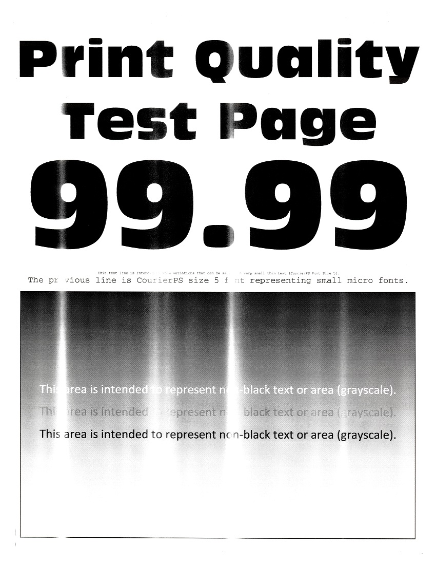 Light vertical bands | Lexmark MS810